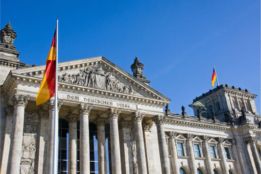 Bandiera tedesca nel Reichstag