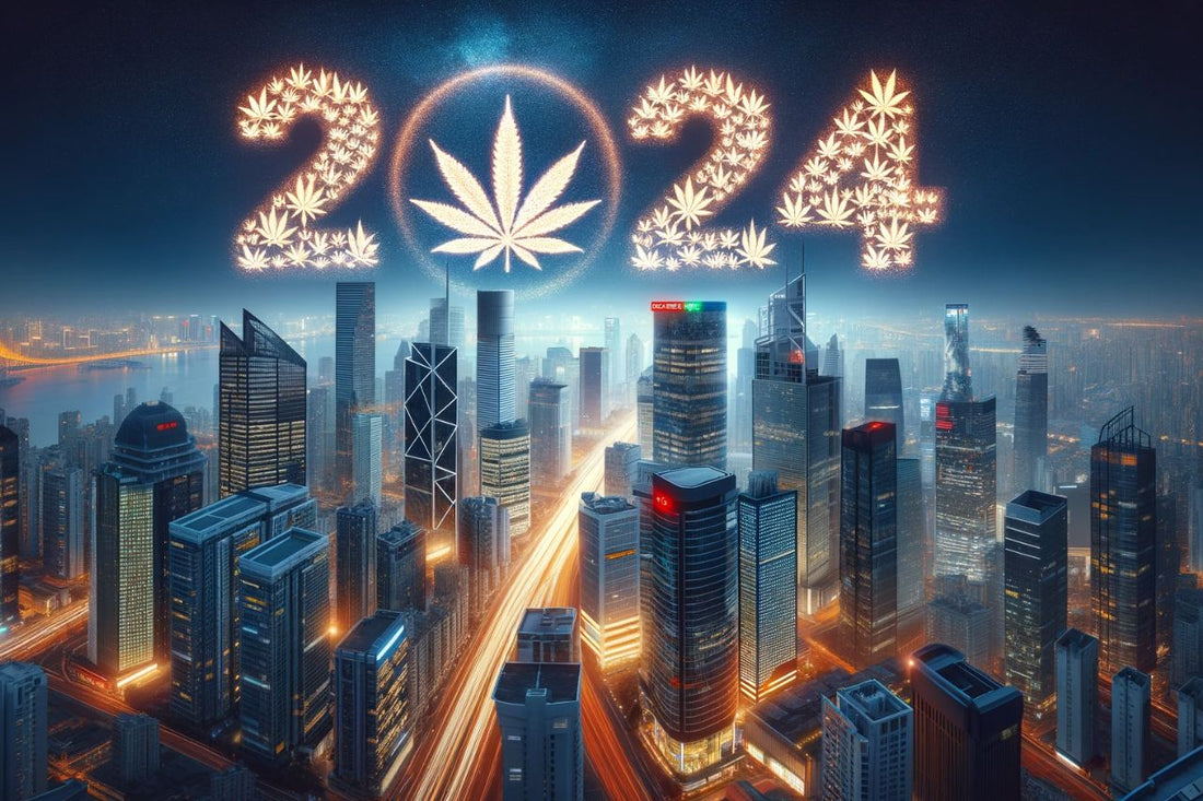  2024 con cannabis leaf