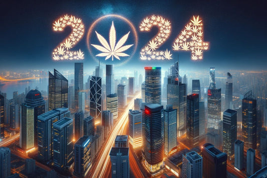  2024 con cannabis leaf