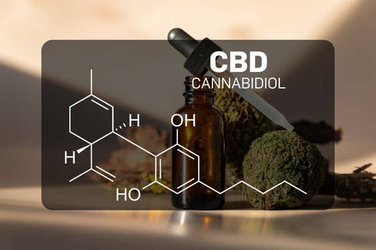 Struttura chimica del CBD (cannabidiolo)
