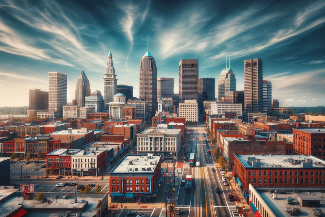 Paesaggio urbano dell'Ohio