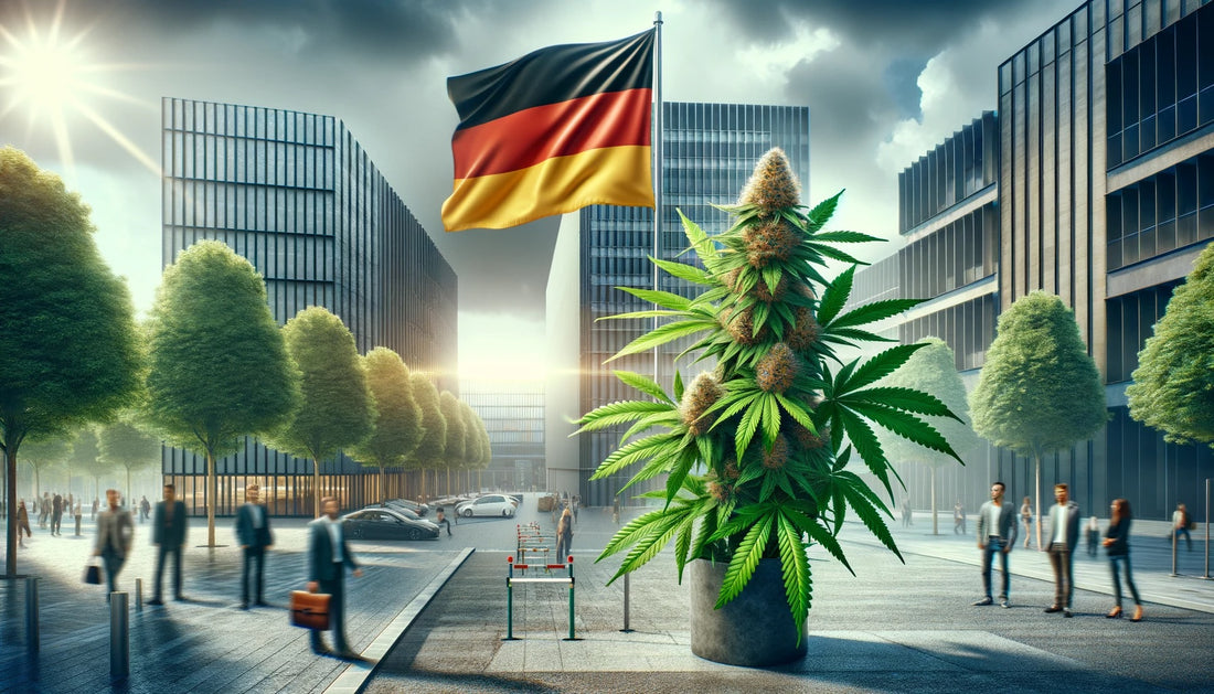 Bandiera tedesca e cannabis