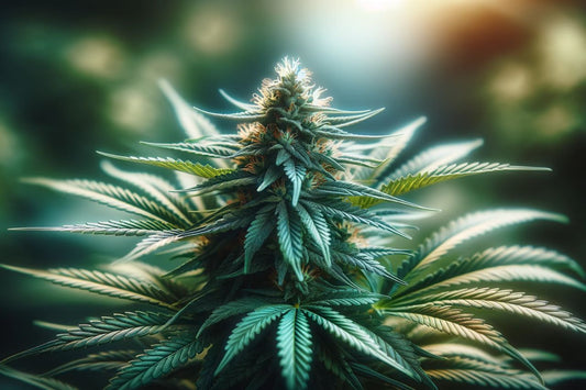 Una pianta di cannabis sana