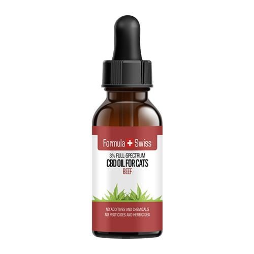 Olio di CBD di gatti in olio MCT con aroma di manzo