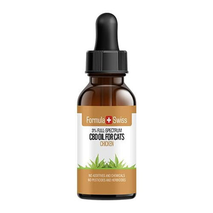 Olio di CBD di gatti in olio MCT con aroma di pollo