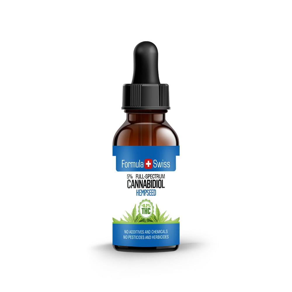 Olio di CBD in olio di semi di canapa 0,2% THC