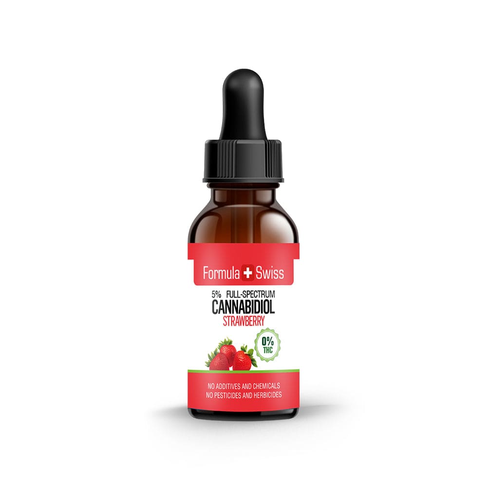 Olio di CBD in olio di fragola 0,2% THC