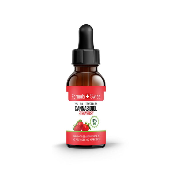 Olio di CBD in olio di fragola 0,2% THC