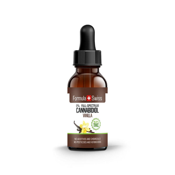 Olio di CBD in olio di vaniglia 0,2% THC