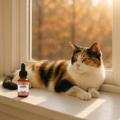 Olio di CBD per il salmone dei gatti
