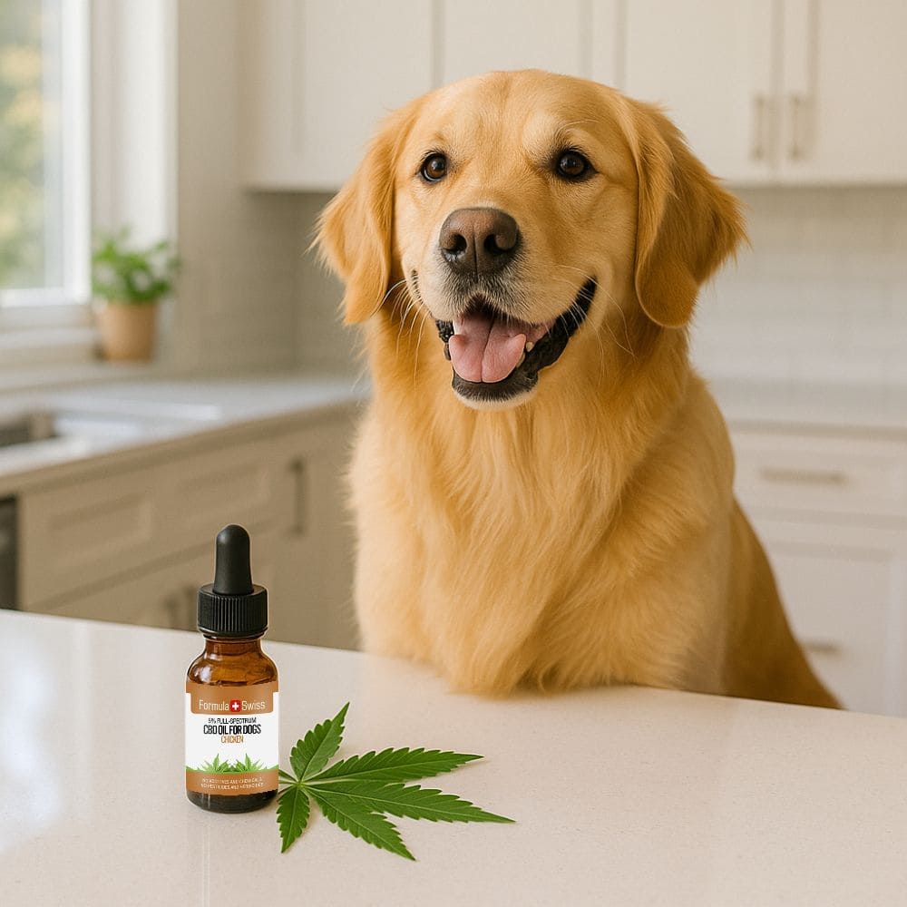 Olio CBD per cani pollo