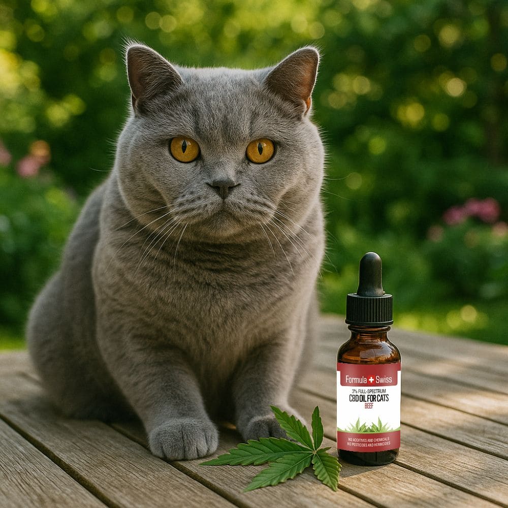Olio CBD per gatti manzo