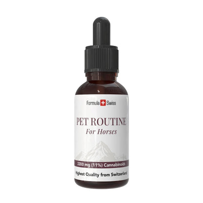 Formula Swiss Pet Routine per cavalli – olio di CBD 10% CBD, flacone contagocce