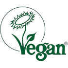 Logo vegano Formula Swiss con un design verde di girasole e foglia.