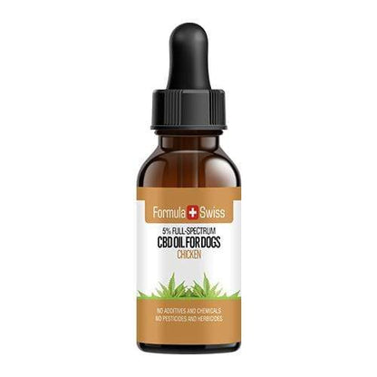 Olio di CBD in olio MCT con aroma di pollo per cani